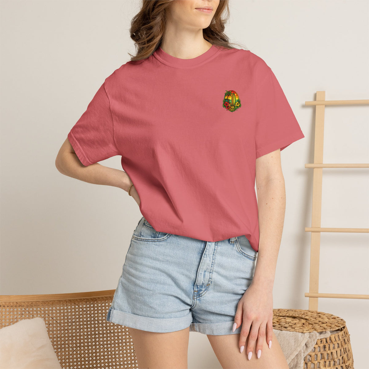 Loha Vibes T-Shirt — Tropical Surf Sunset Tee