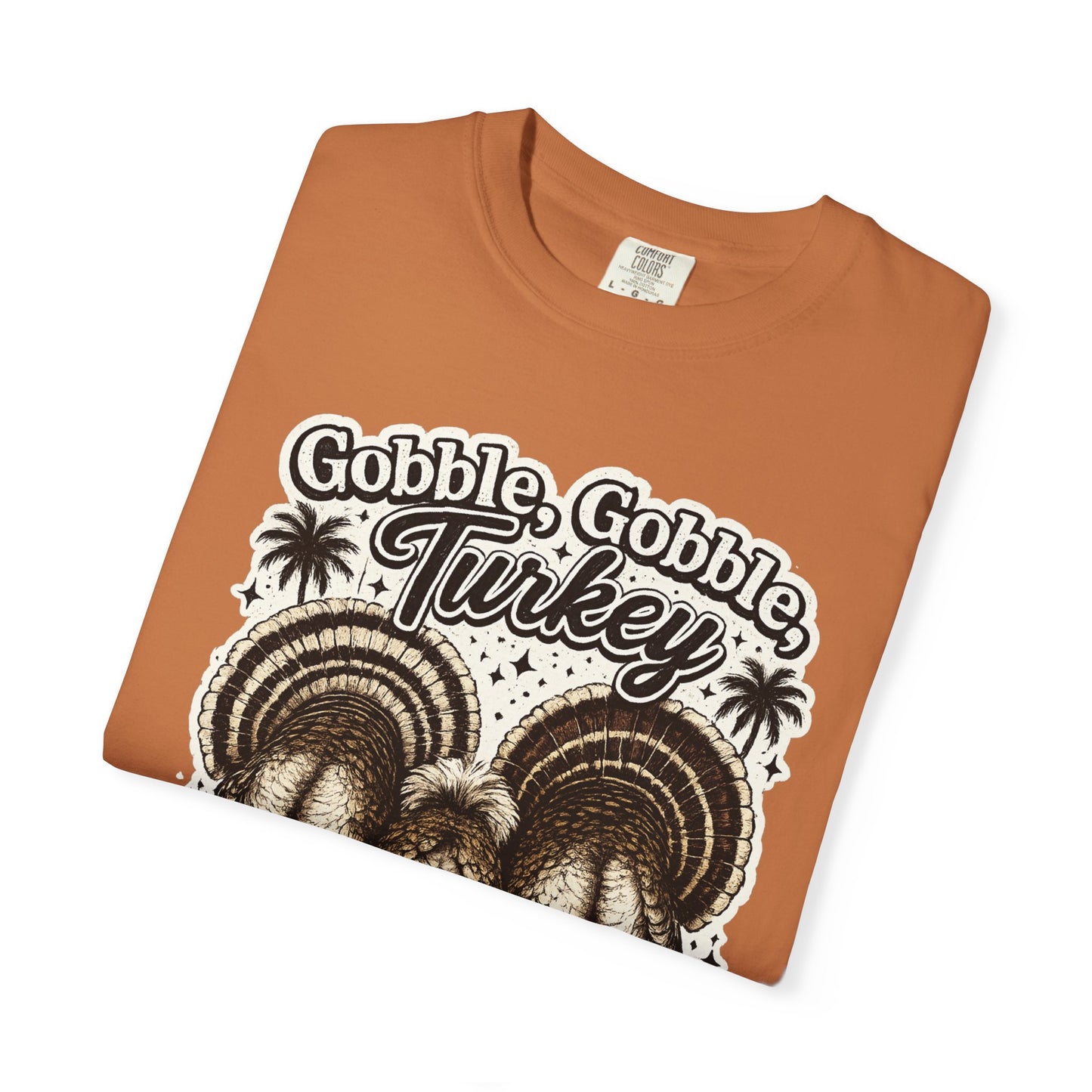 Gobble Gobble Turkey Butt T-shirt | Retro Thanksgiving Turkey Trio, Fall Holiday Tee