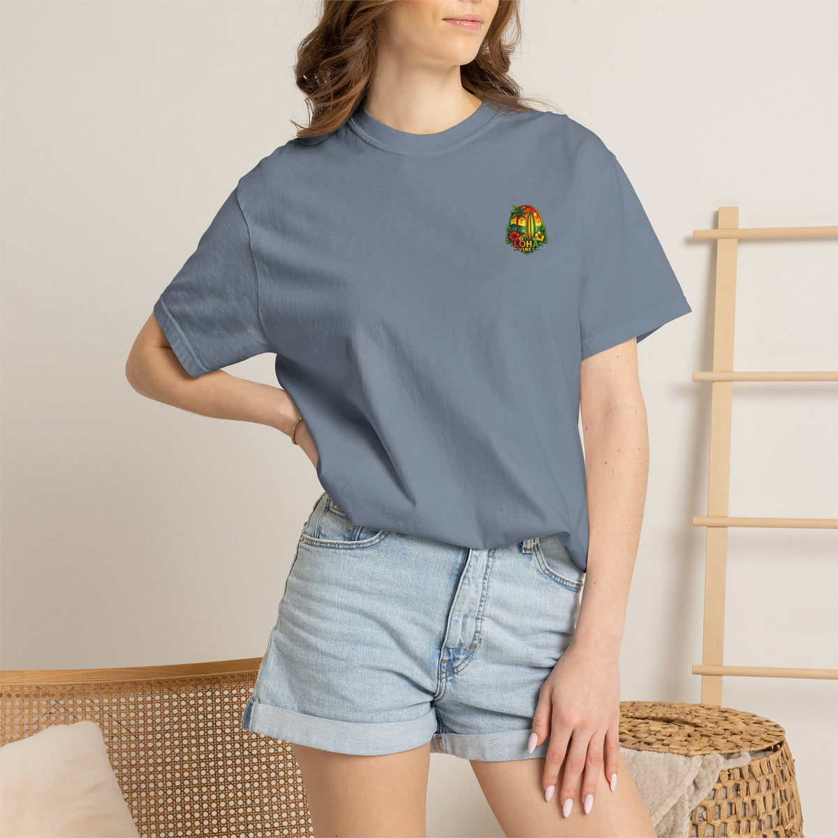 Loha Vibes T-Shirt — Tropical Surf Sunset Tee