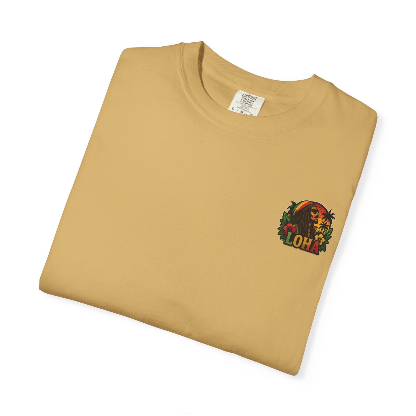 Rasta Aloha T-Shirt — "LOHA" Reggae Sunset Tee