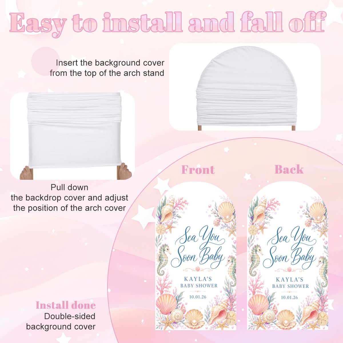 Large Arched Background Cover.