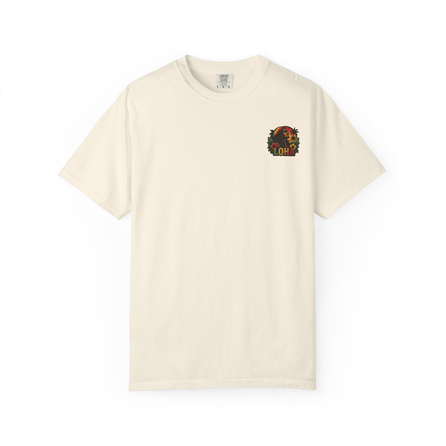 Rasta Aloha T-Shirt — "LOHA" Reggae Sunset Tee