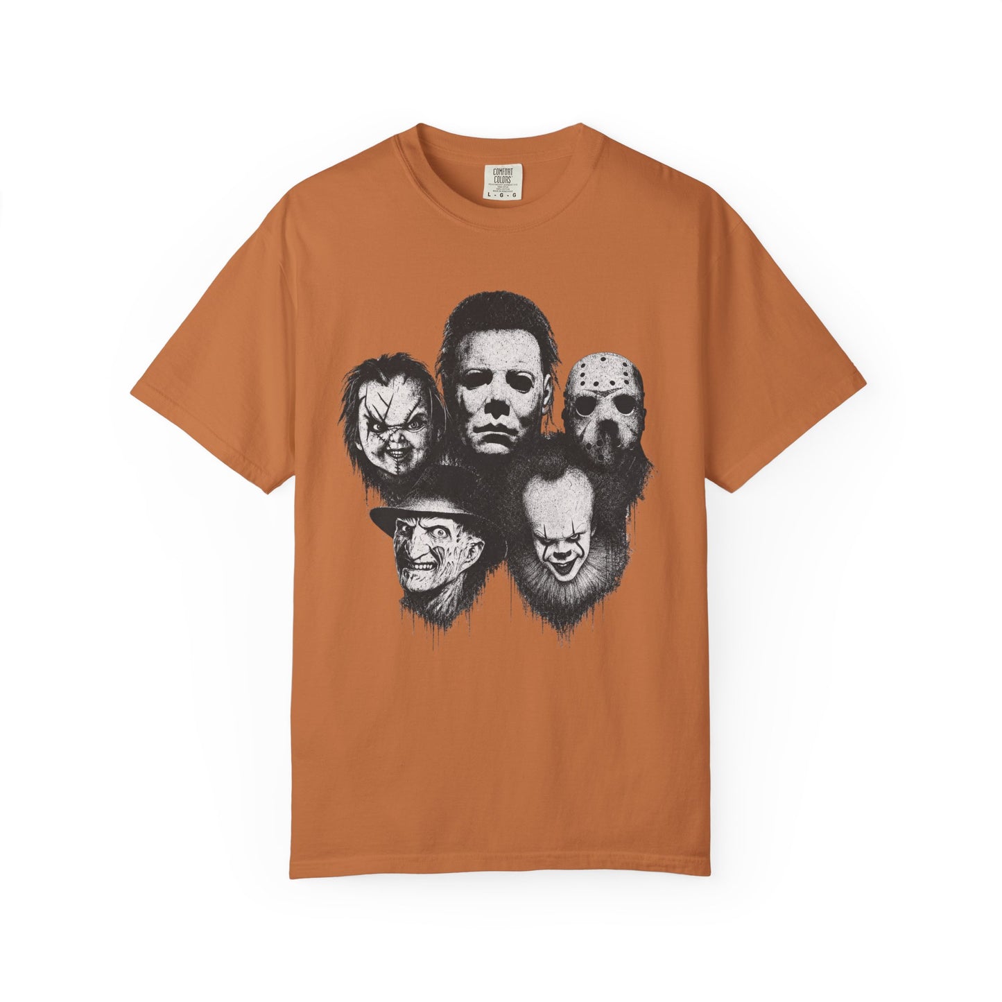 Horror Slasher Masks T-Shirt | Michael Myers, Jason, Freddy, Leatherface