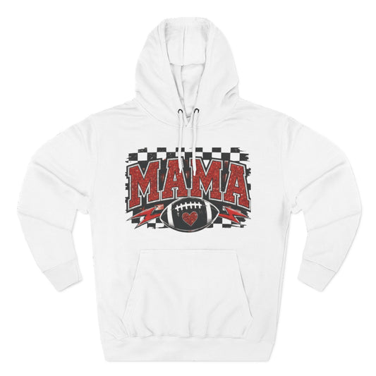 Mama Football Hoodie — #10 Player Mom Fleece Pullover