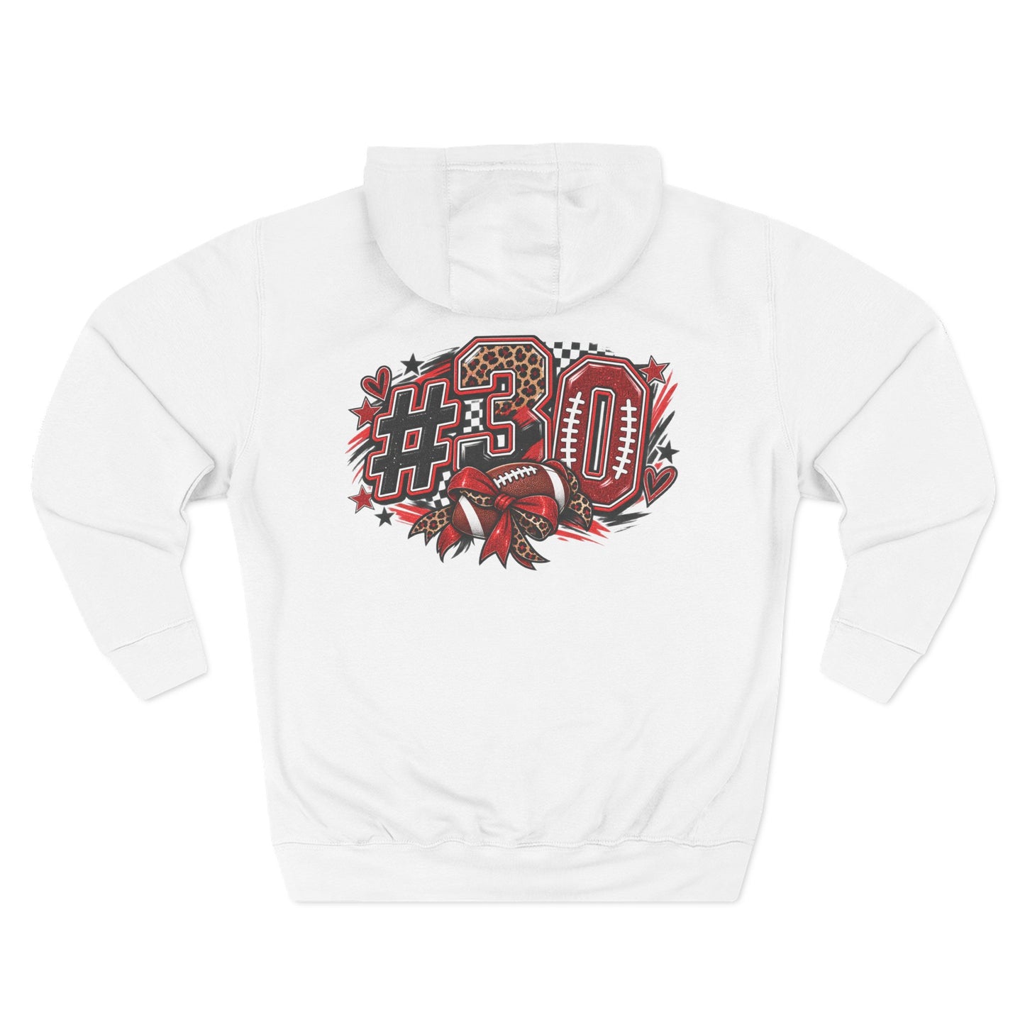 Mama Football Hoodie — #10 Player Mom Fleece Pullover