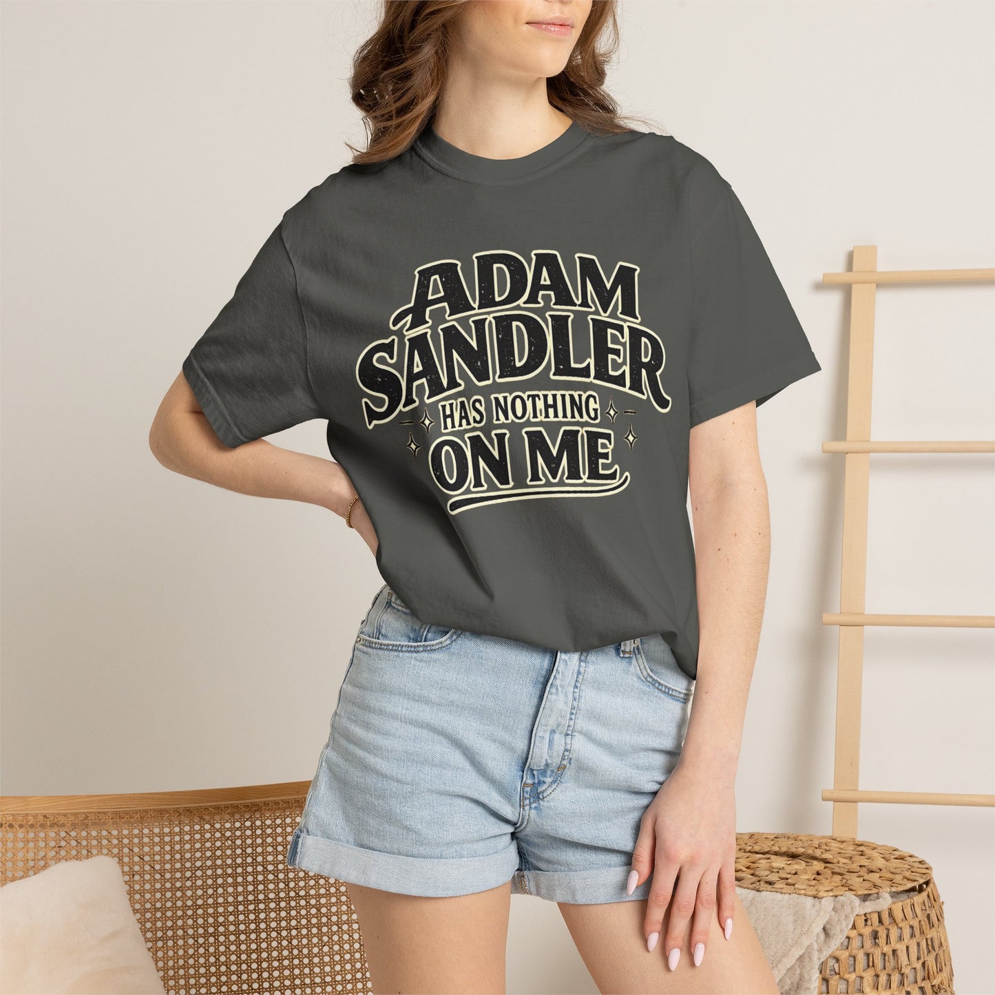 Adam has Nothing On Me T-shirt | Bold Retro Text Tee