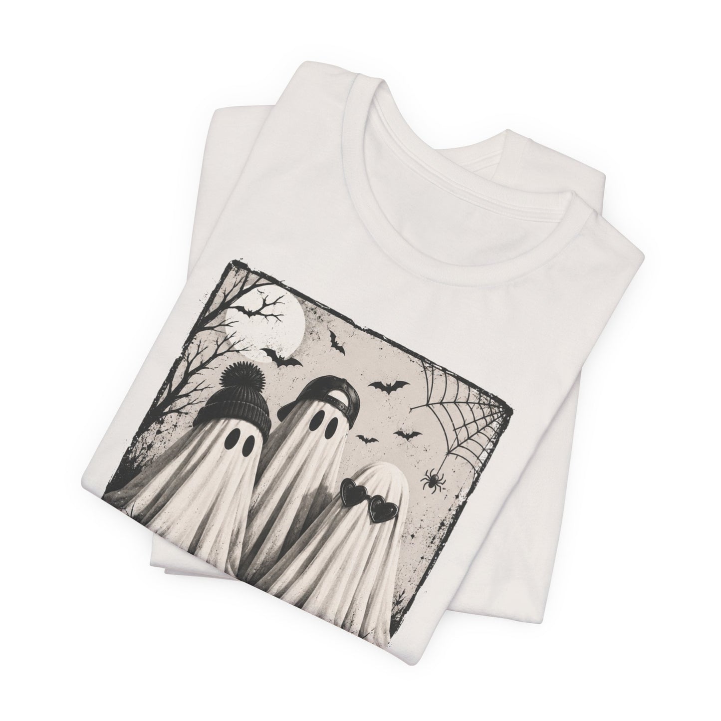 Creep It Real Ghost Graphic Tee — Vintage Halloween T-Shirt