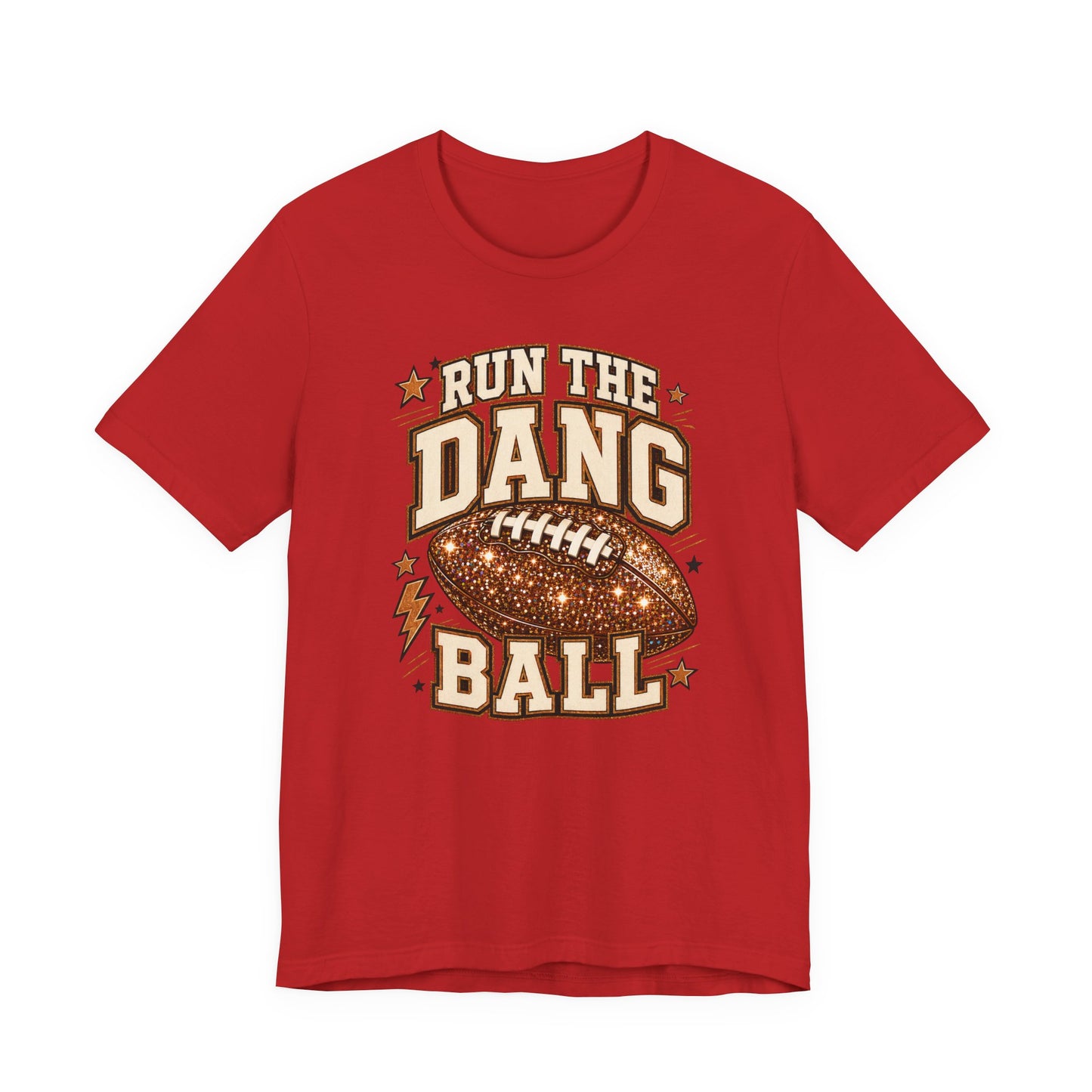 Run the Dang Ball Football T-Shirt — Retro Gridiron Graphic Tee