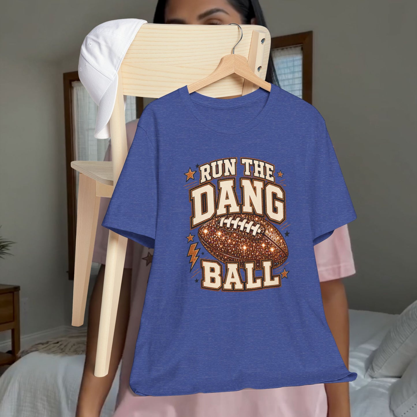 Run the Dang Ball Football T-Shirt — Retro Gridiron Graphic Tee