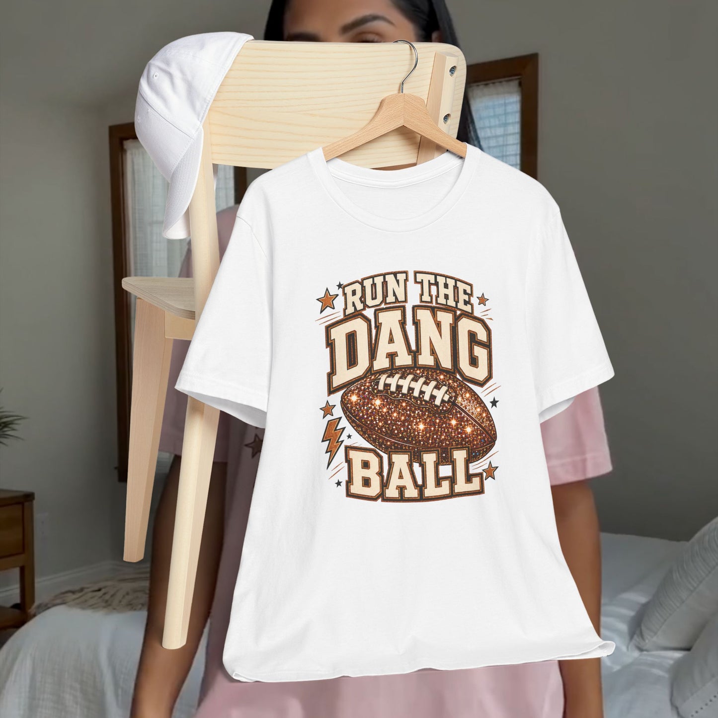 Run the Dang Ball Football T-Shirt — Retro Gridiron Graphic Tee