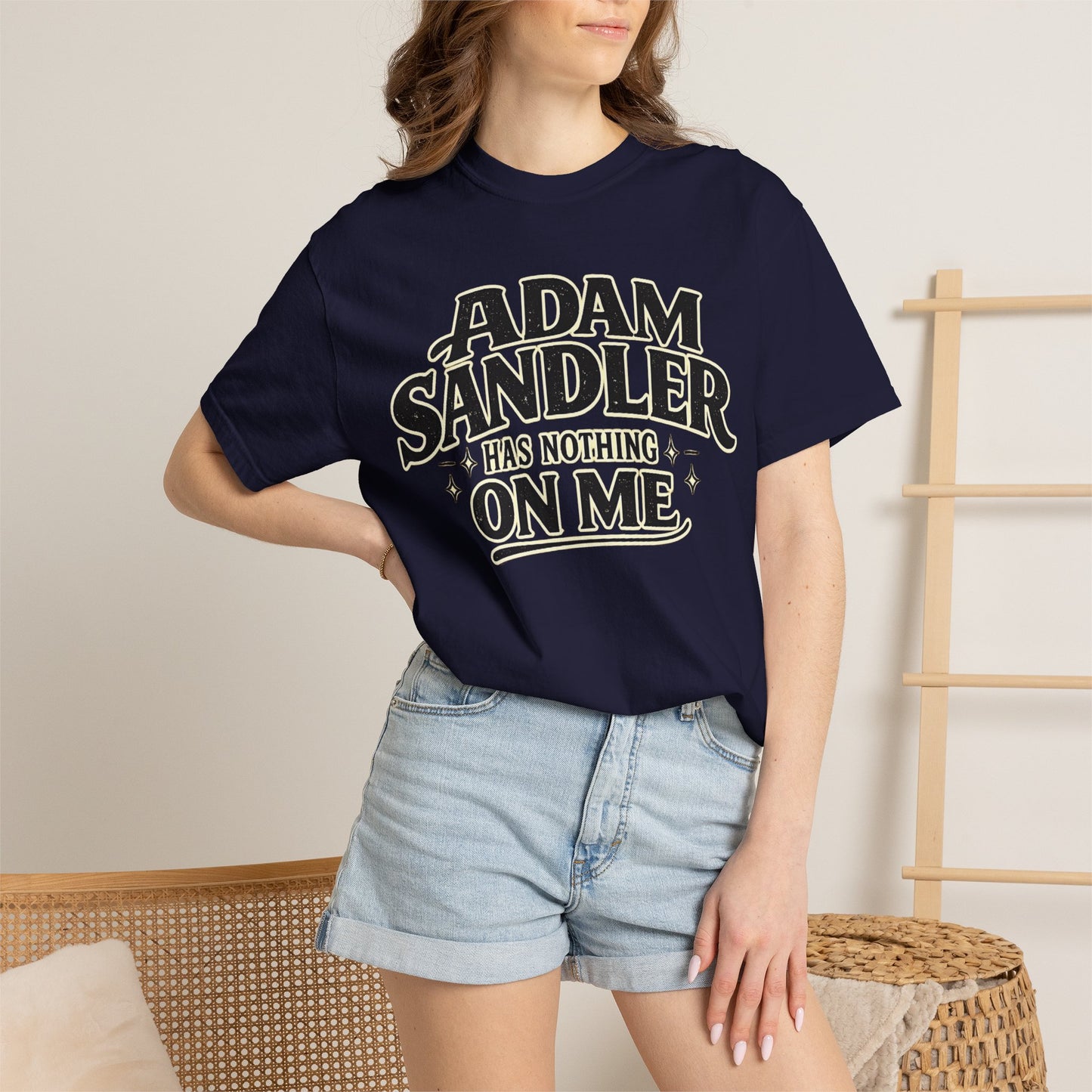Adam has Nothing On Me T-shirt | Bold Retro Text Tee