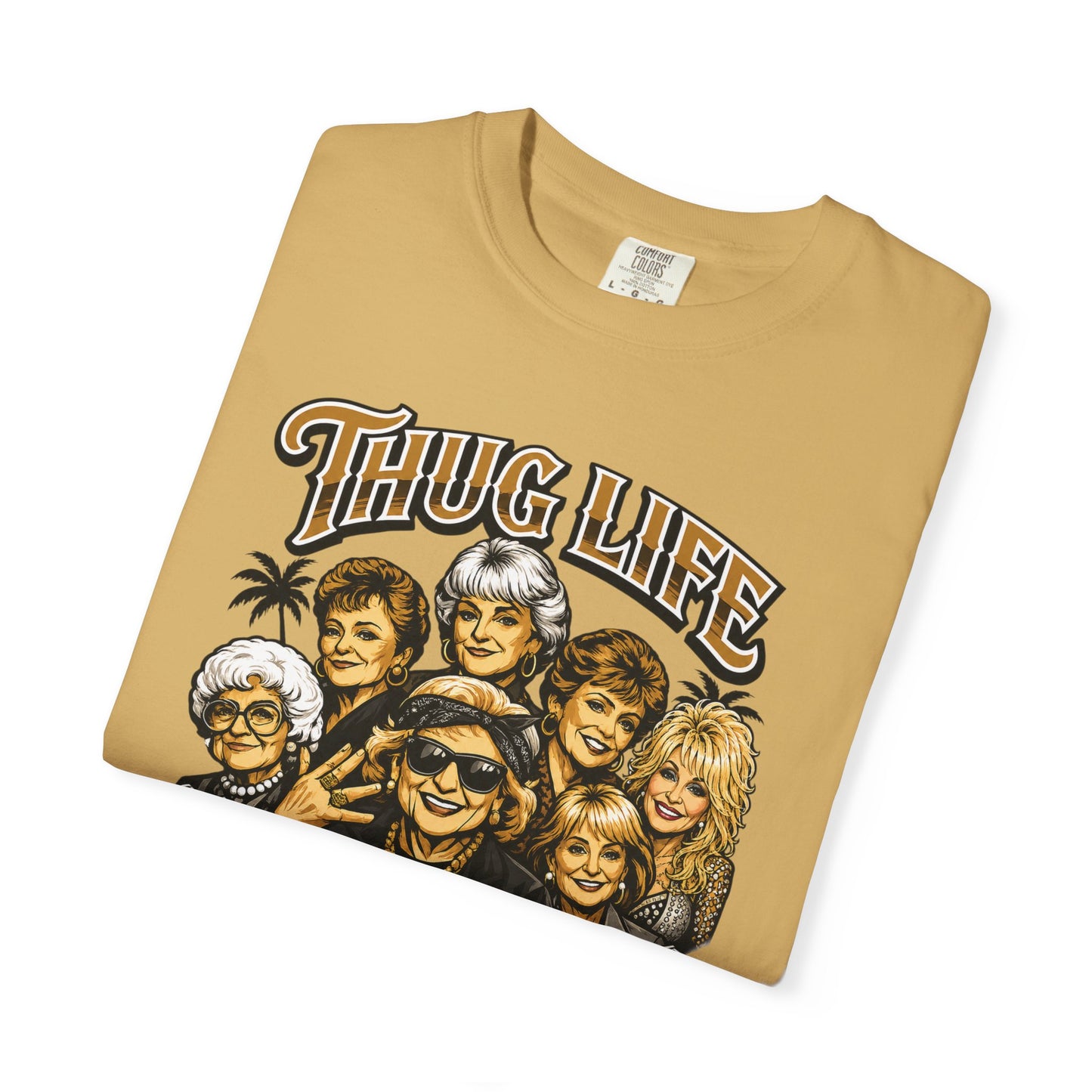 T H U G Golden Dolly Grandma Portrait T-Shirt | Retro TV Comedy Crew Tee