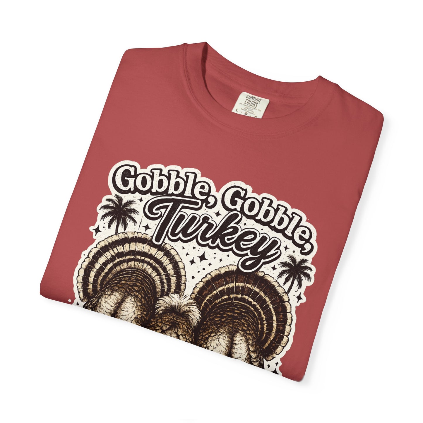 Gobble Gobble Turkey Butt T-shirt | Retro Thanksgiving Turkey Trio, Fall Holiday Tee