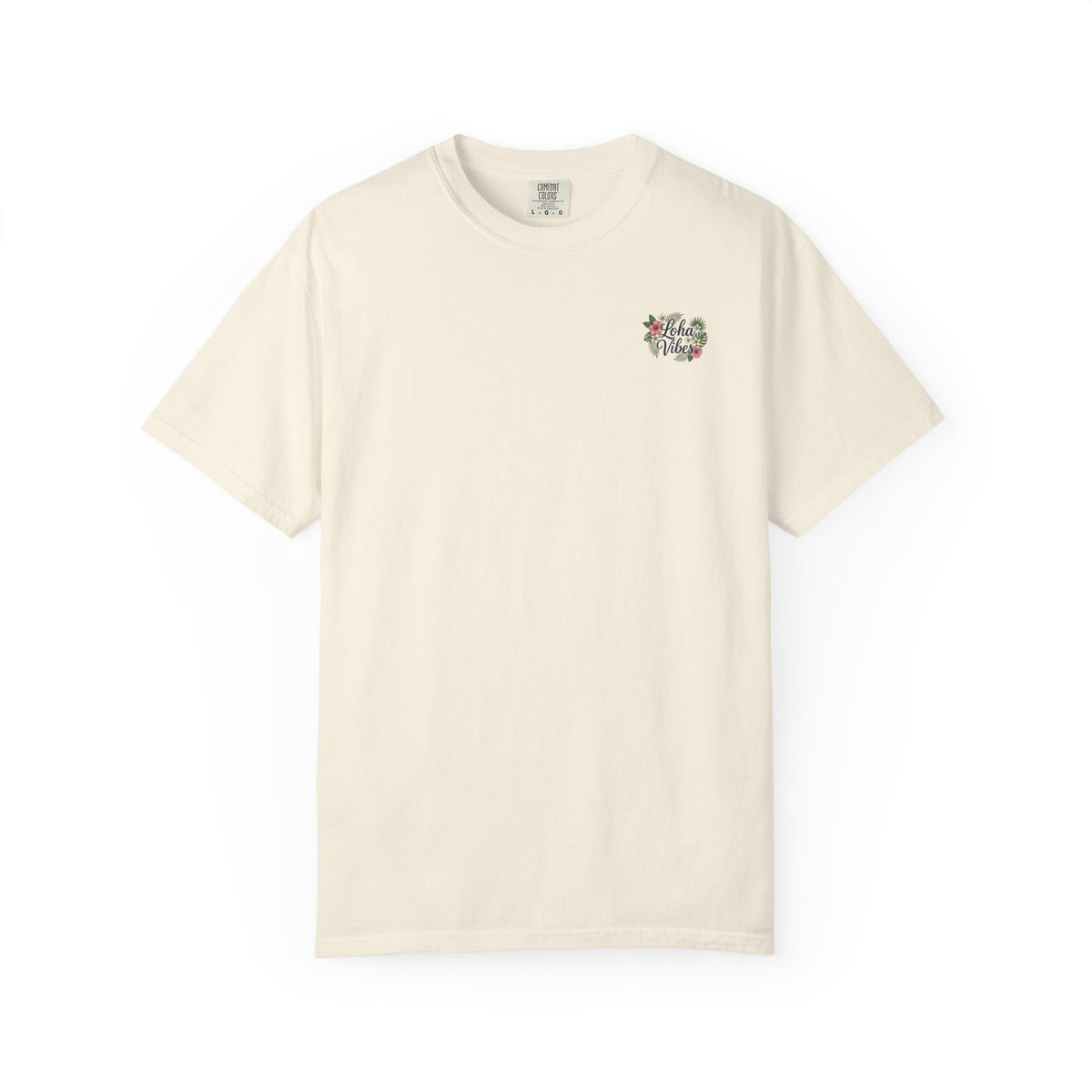 Loha Vibes T-Shirt — Tropical Floral Back Print