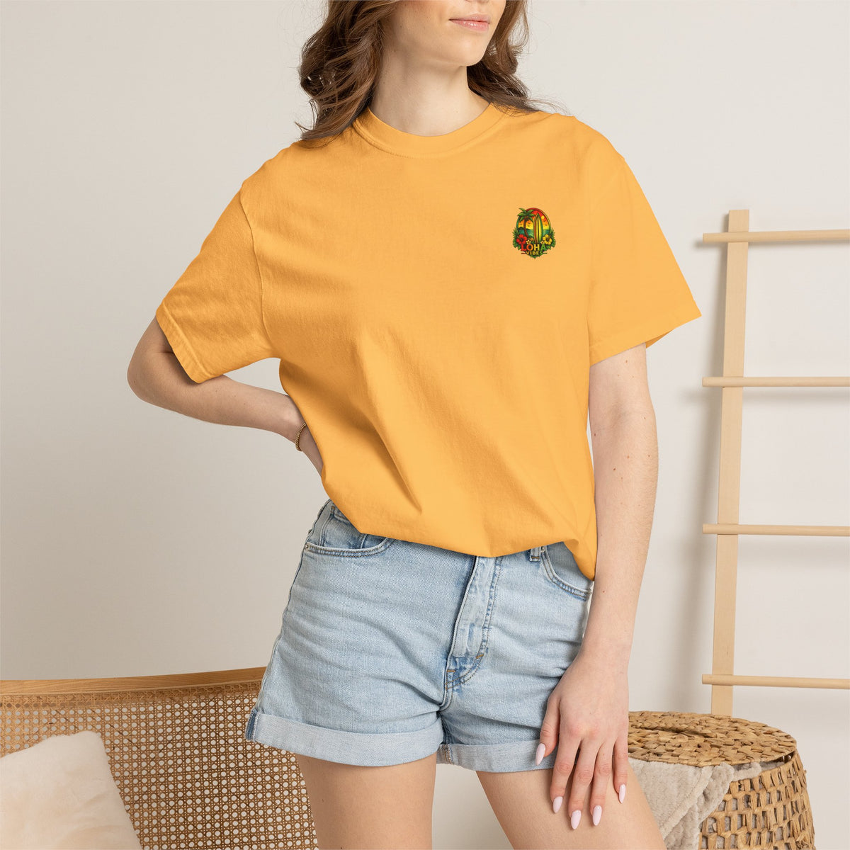 Loha Vibes T-Shirt — Tropical Surf Sunset Tee