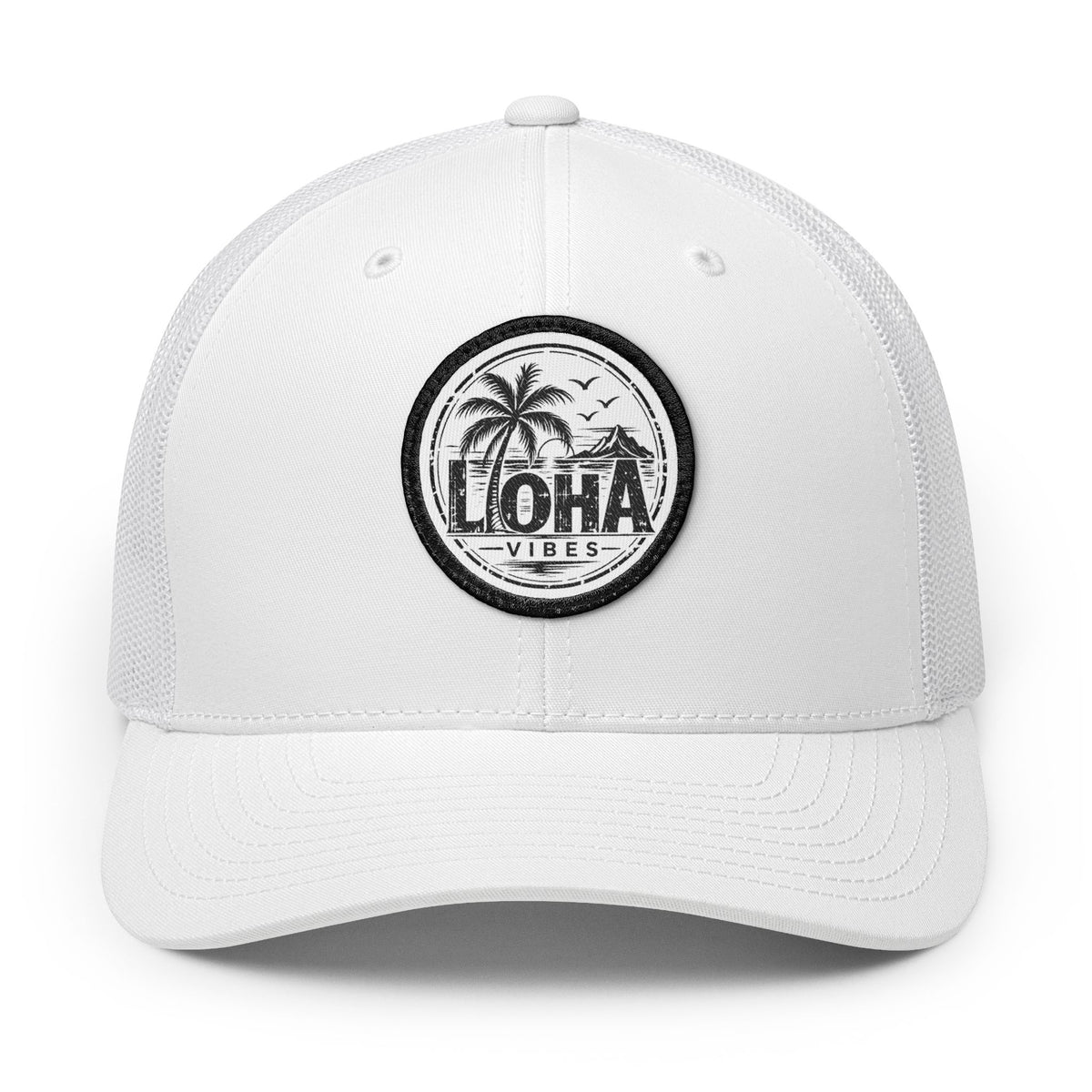 LOHA VIBES | Vintage Island Embroidered Patch Trucker Hat