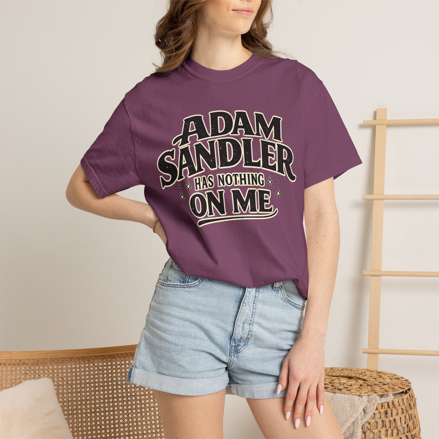 Adam has Nothing On Me T-shirt | Bold Retro Text Tee