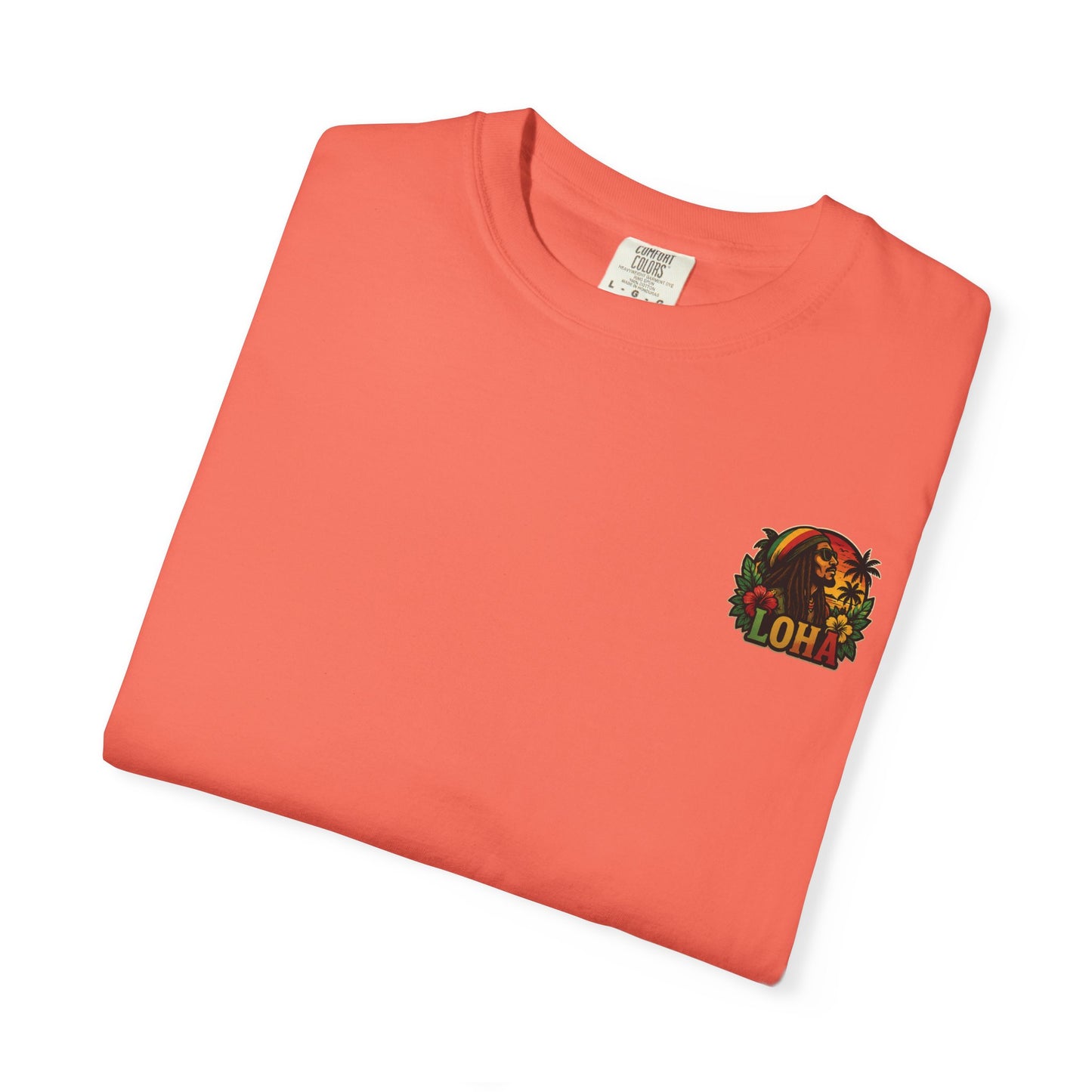 Rasta Aloha T-Shirt — "LOHA" Reggae Sunset Tee