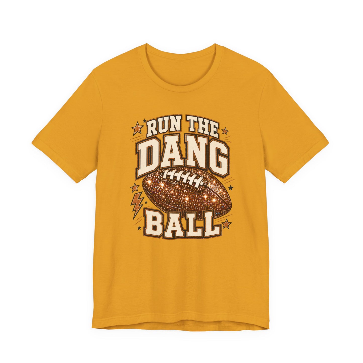 Run the Dang Ball Football T-Shirt — Retro Gridiron Graphic Tee