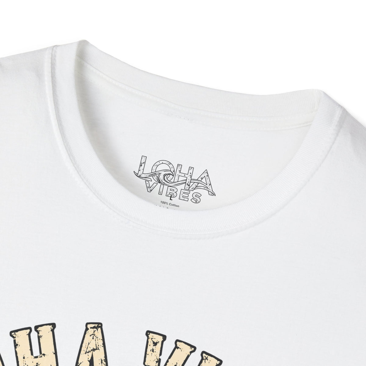 LOHA VIBES Signature Wave Graphic Tee – Coastal Lifestyle T-Shirt