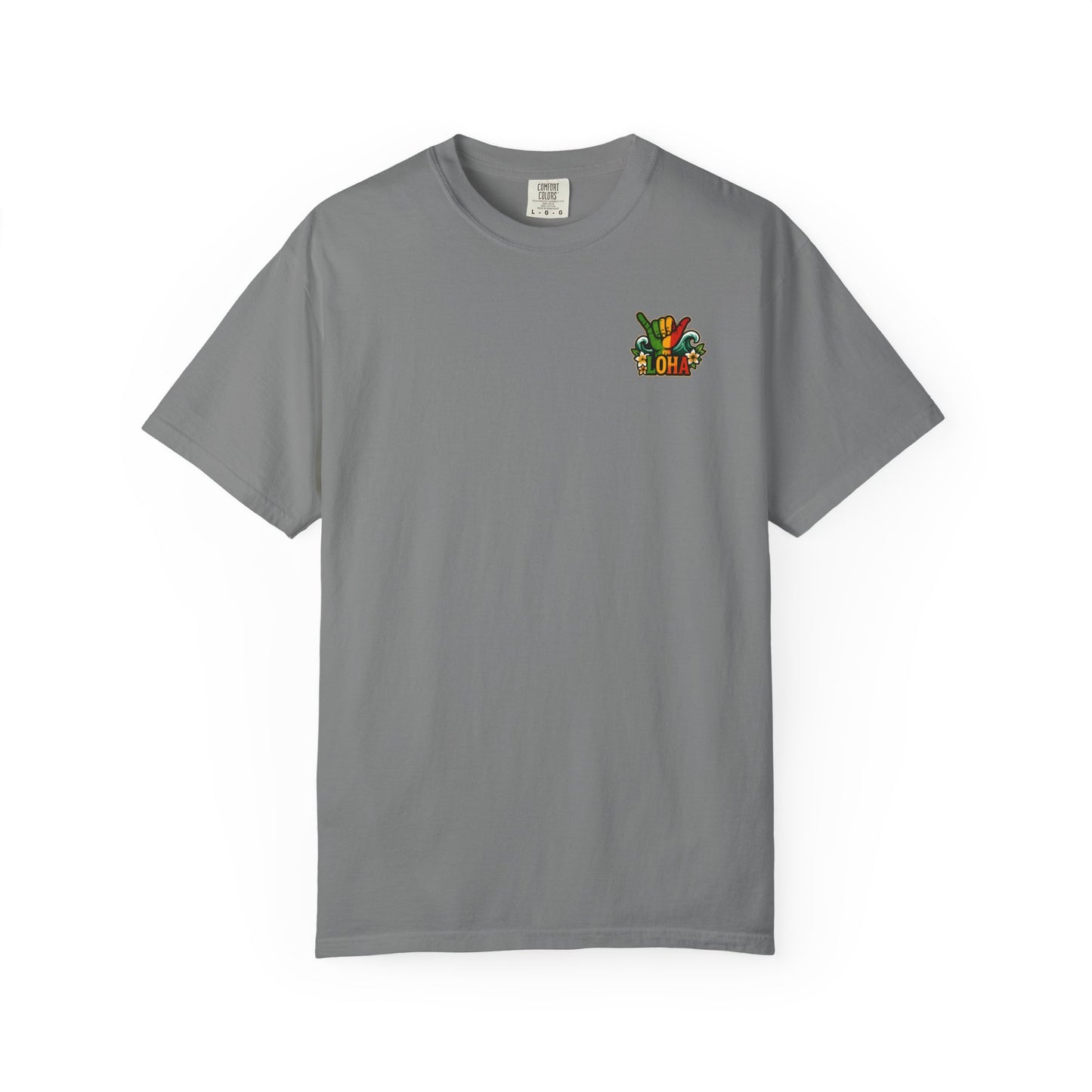Loha Shaka T-Shirt — Retro Surf Hawaiian Tee with "LOHA" Back Graphic
