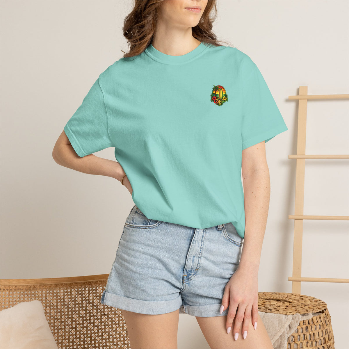 Loha Vibes T-Shirt — Tropical Surf Sunset Tee