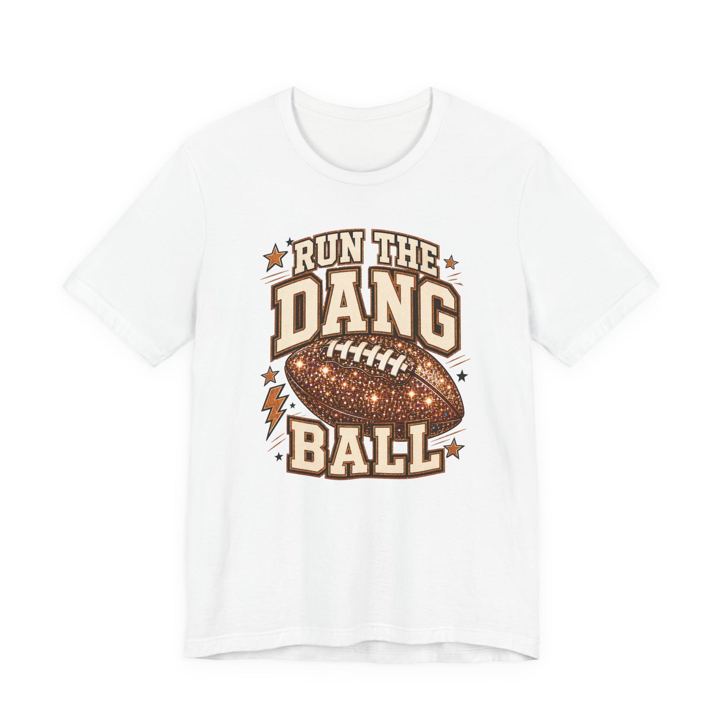 Run the Dang Ball Football T-Shirt — Retro Gridiron Graphic Tee
