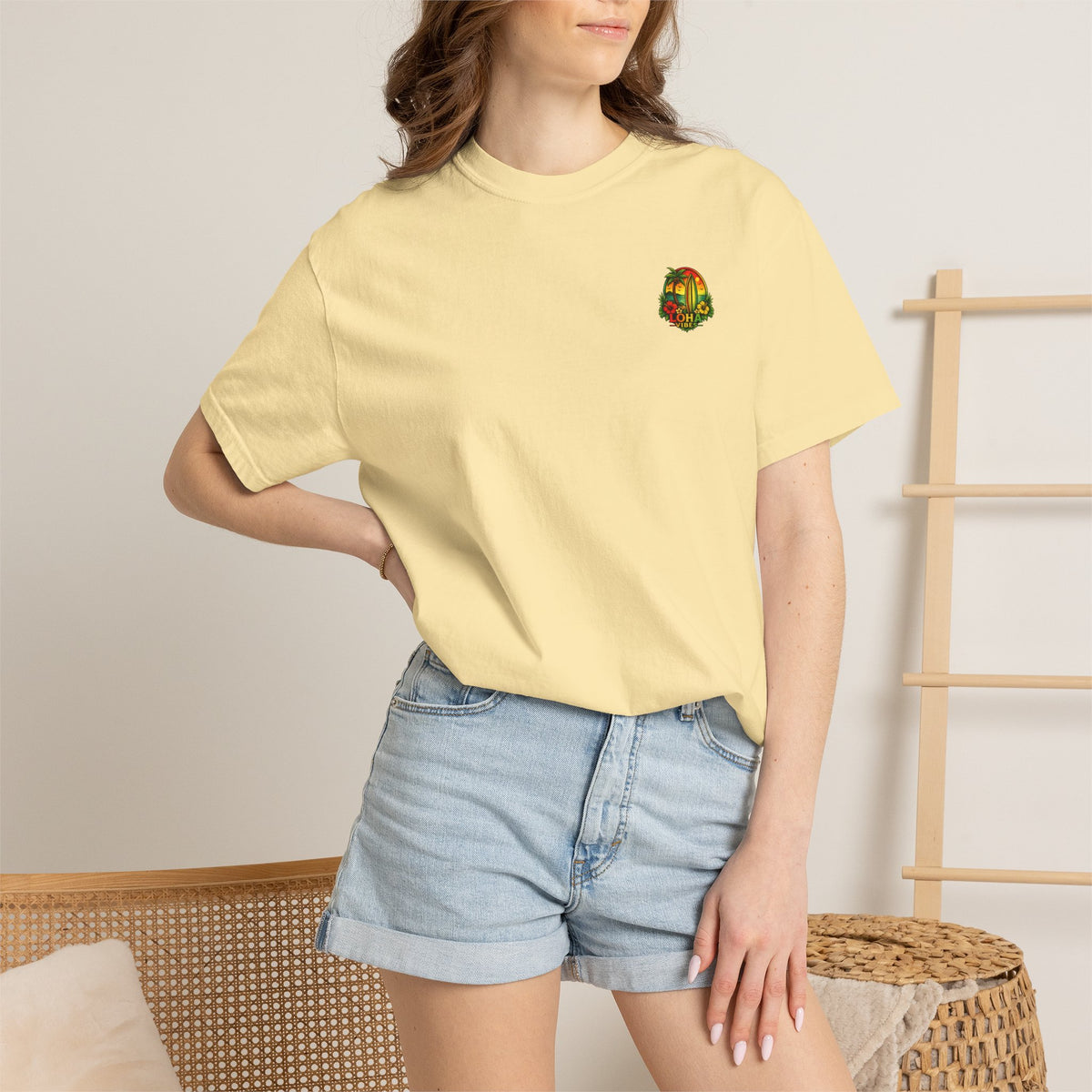 Loha Vibes T-Shirt — Tropical Surf Sunset Tee