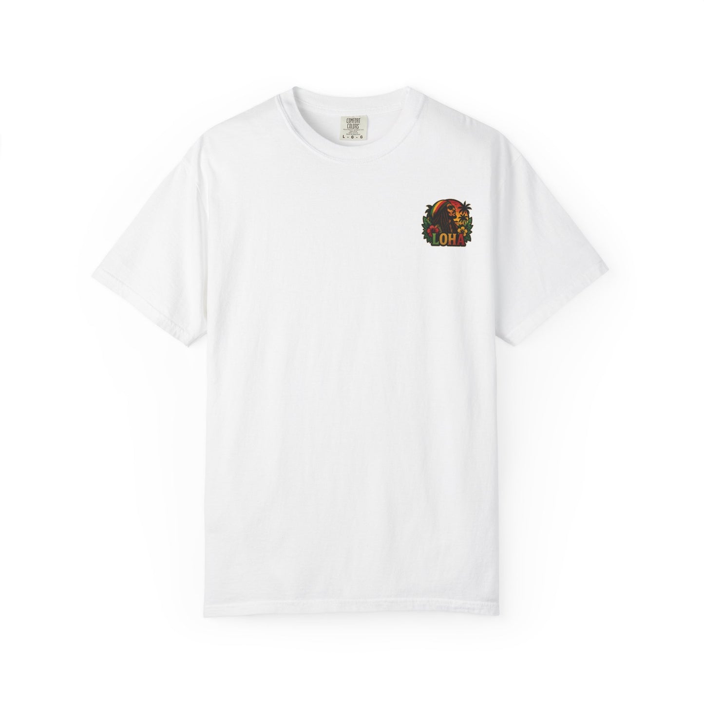 Rasta Aloha T-Shirt — "LOHA" Reggae Sunset Tee