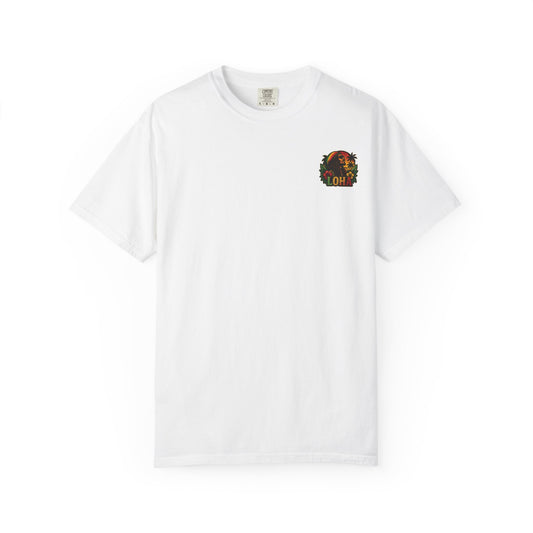 Rasta Aloha T-Shirt — "LOHA" Reggae Sunset Tee