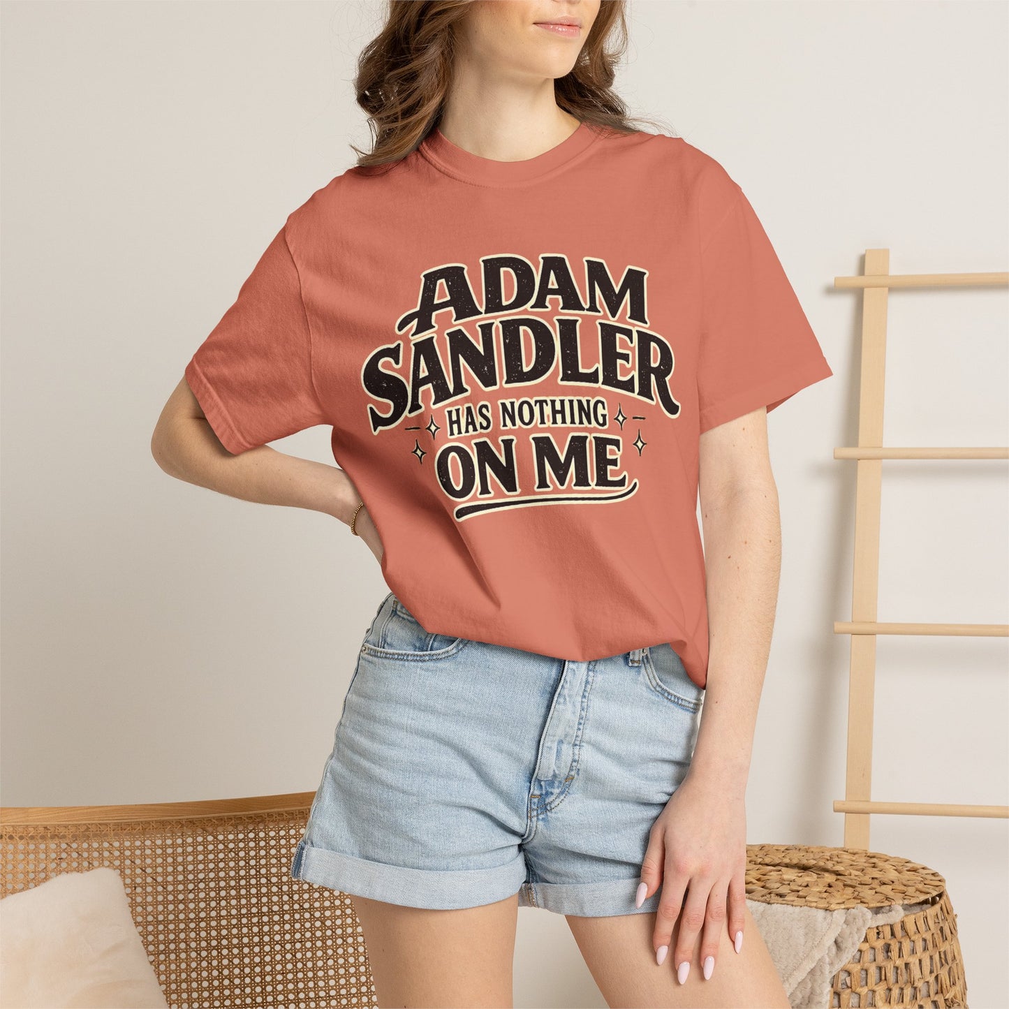 Adam has Nothing On Me T-shirt | Bold Retro Text Tee