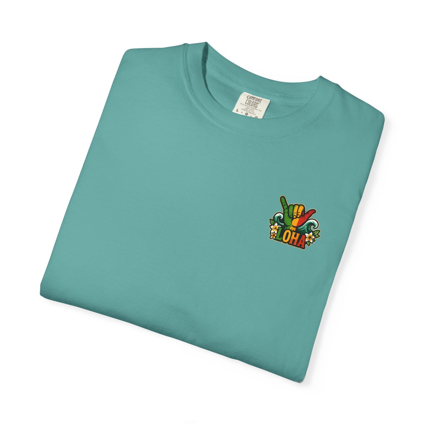 Loha Shaka T-Shirt — Retro Surf Hawaiian Tee with "LOHA" Back Graphic