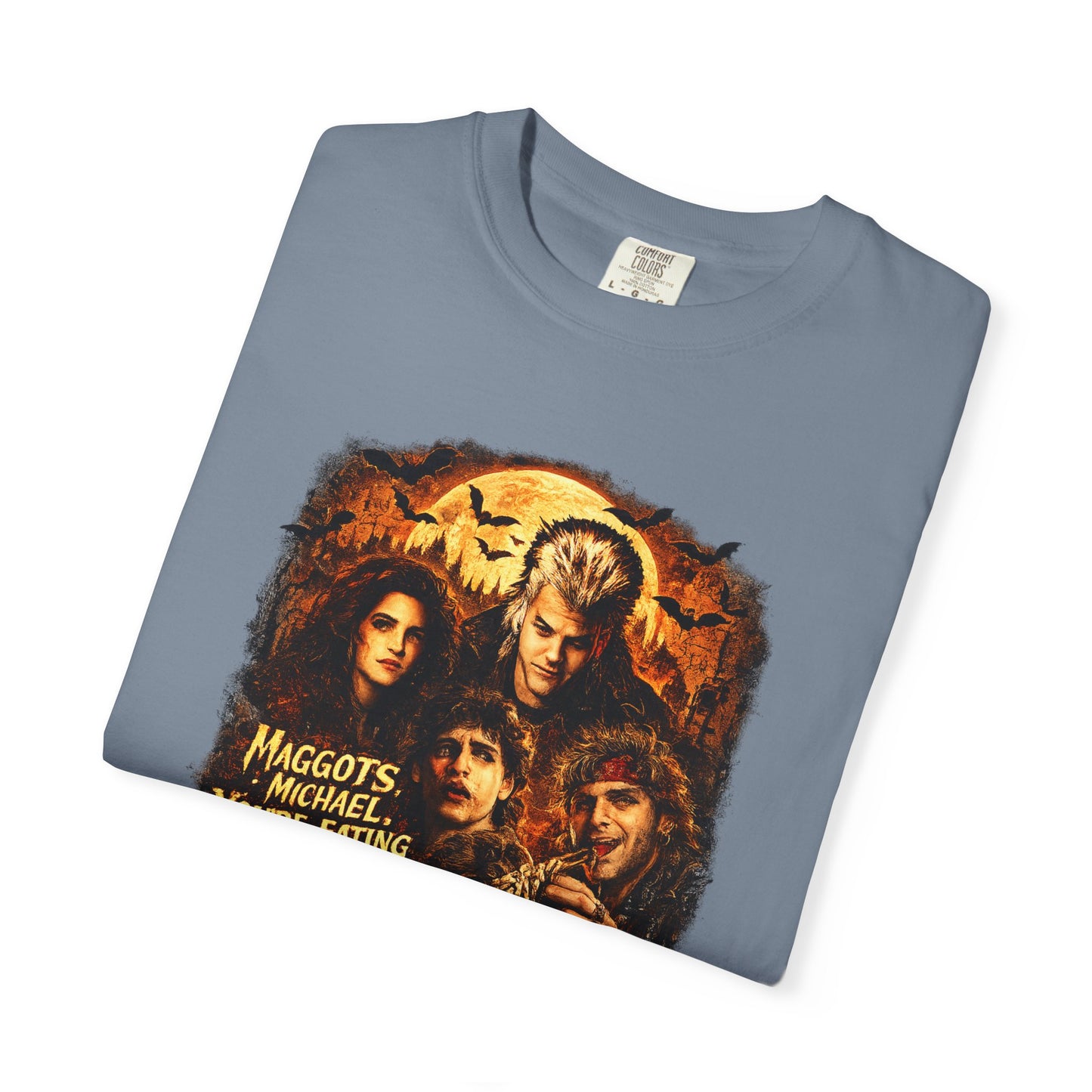 Horror Movie Collage T-shirt | Halloween Pumpkin Skull Design