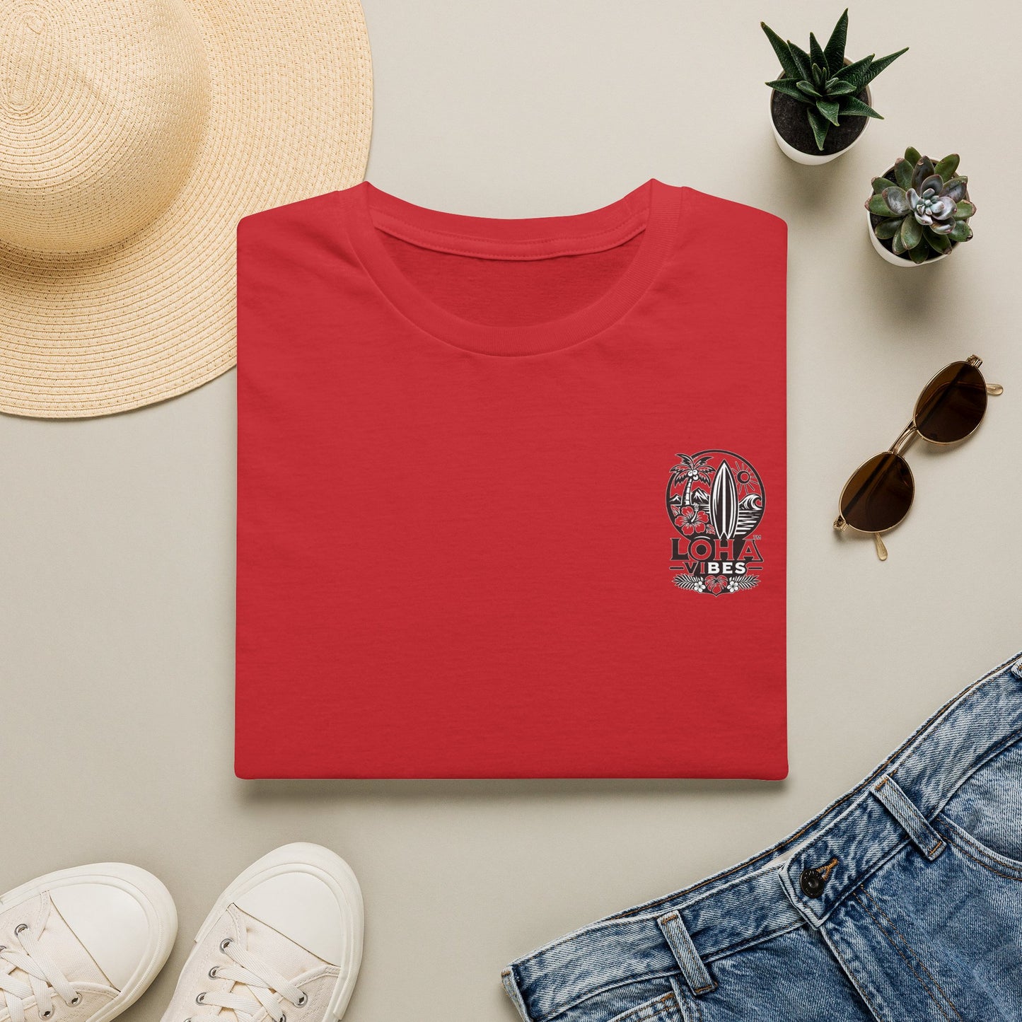 Surf Circle T-Shirt — Loha Surfboard Beach Graphic