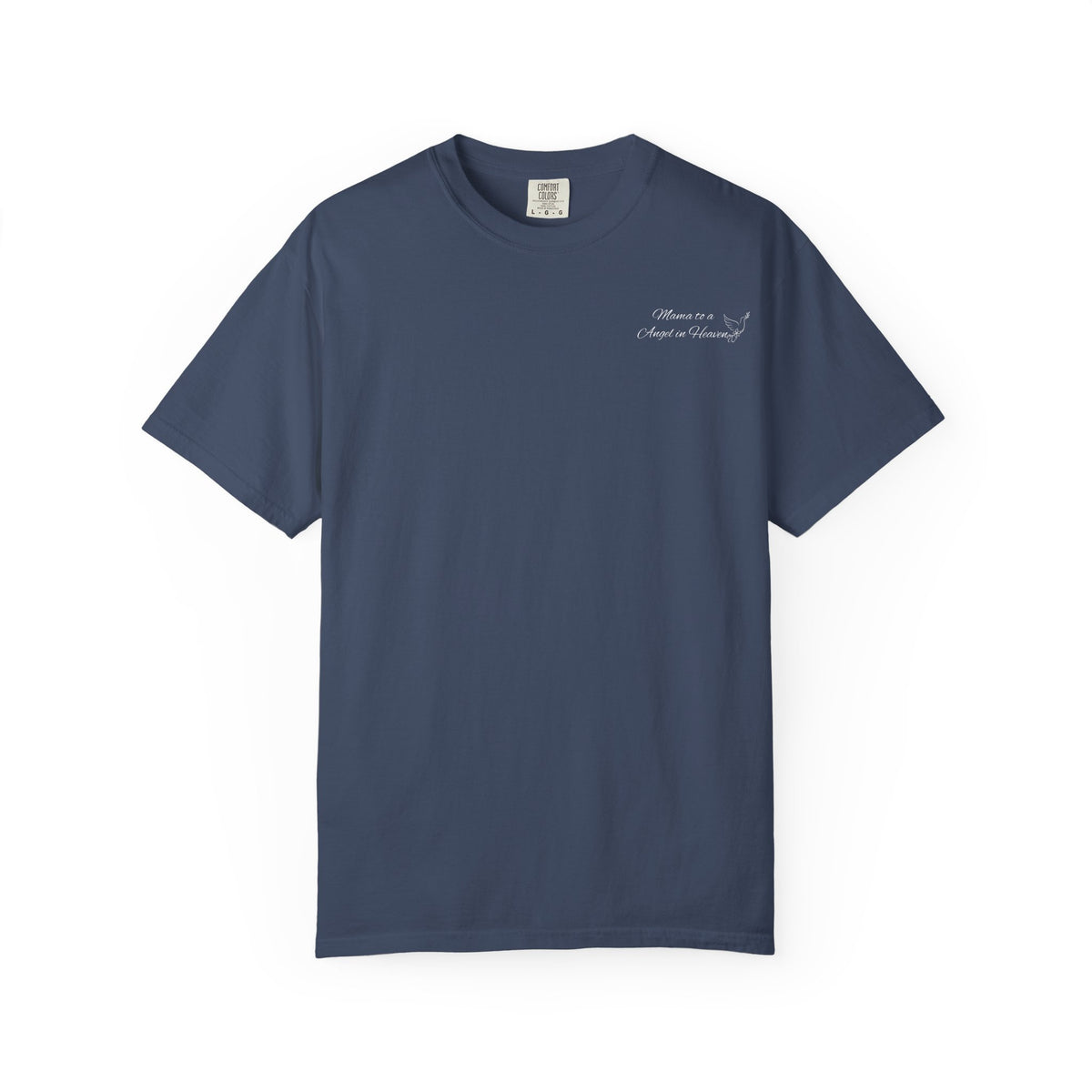 "Mama" to an Angel in Heaven T-Shirt — October Pregnancy & Childloss Awareness Sunset Floral Backprint
