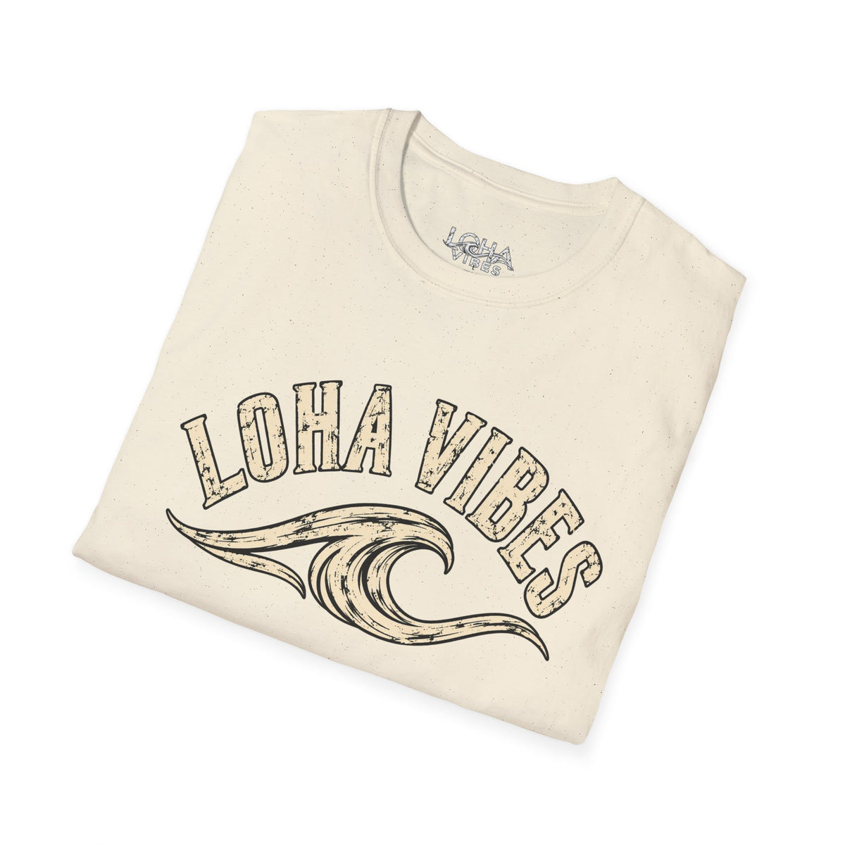 LOHA VIBES Signature Wave Graphic Tee – Coastal Lifestyle T-Shirt