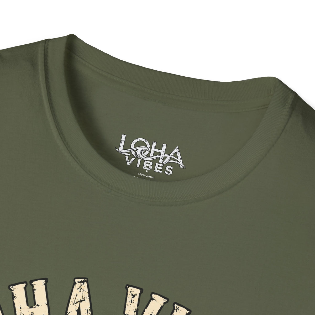 LOHA VIBES Signature Wave Graphic Tee – Coastal Lifestyle T-Shirt