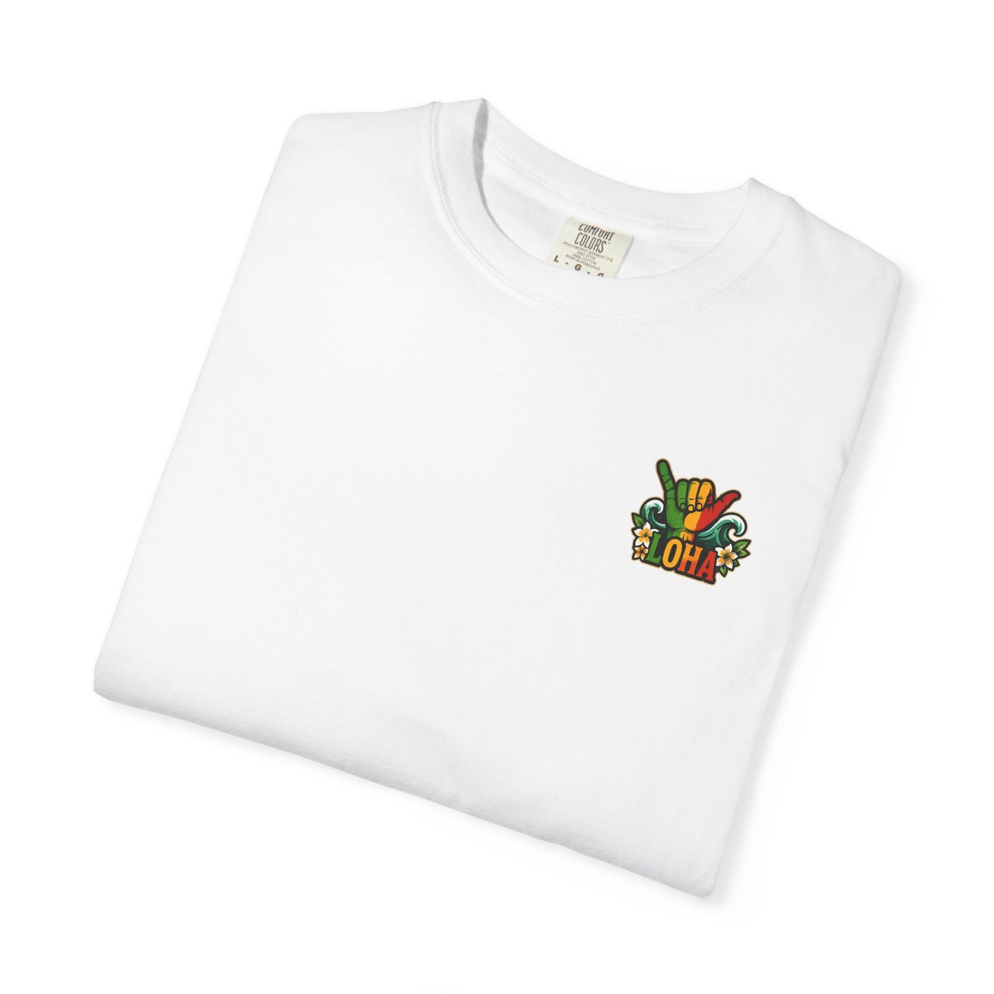 Loha Shaka T-Shirt — Retro Surf Hawaiian Tee with "LOHA" Back Graphic