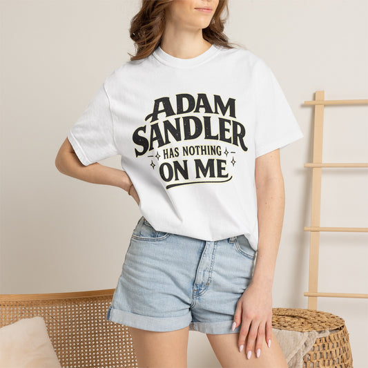 Adam has Nothing On Me T-shirt | Bold Retro Text Tee