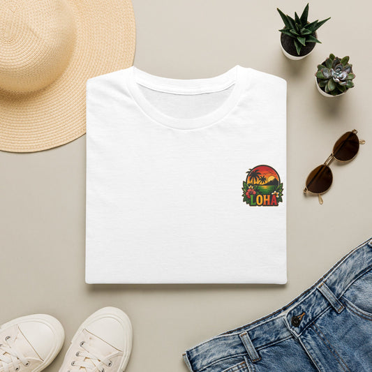 Loha Sunset Palm Pocket Graphic Tee