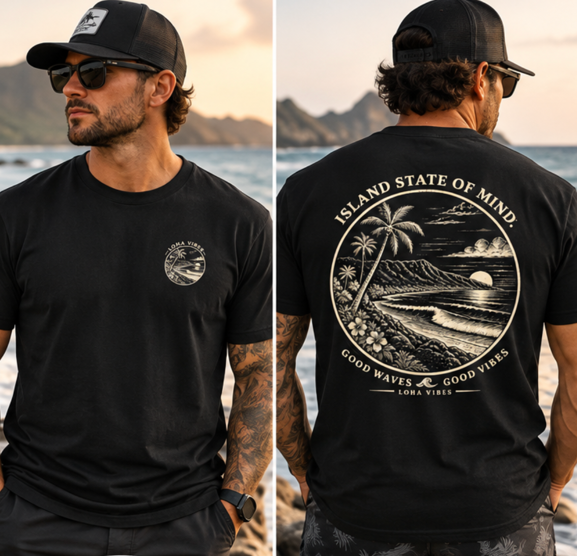 LOHA VIBES Island State of Mind | Graphic Tee