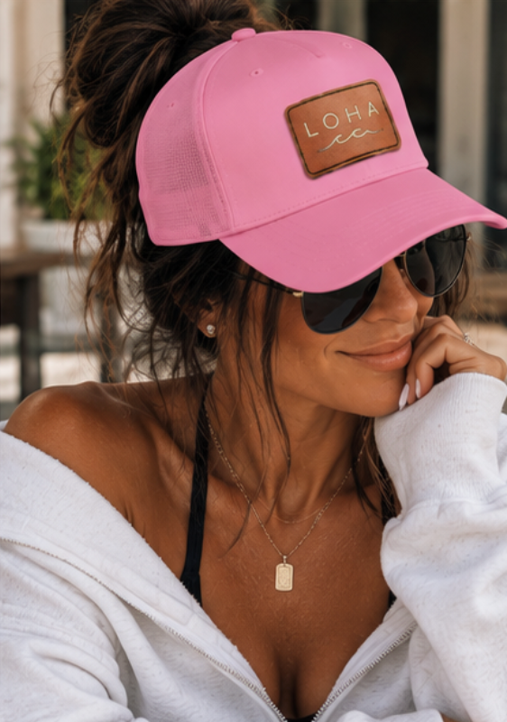 LOHA VIBES | Coastal Drifter Vegan Leather Patch Hat