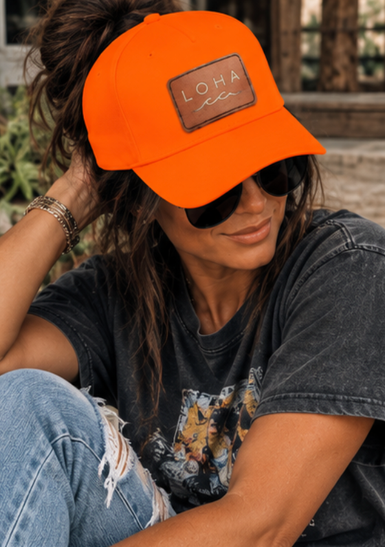 LOHA VIBES | Coastal Drifter Vegan Leather Patch Hat