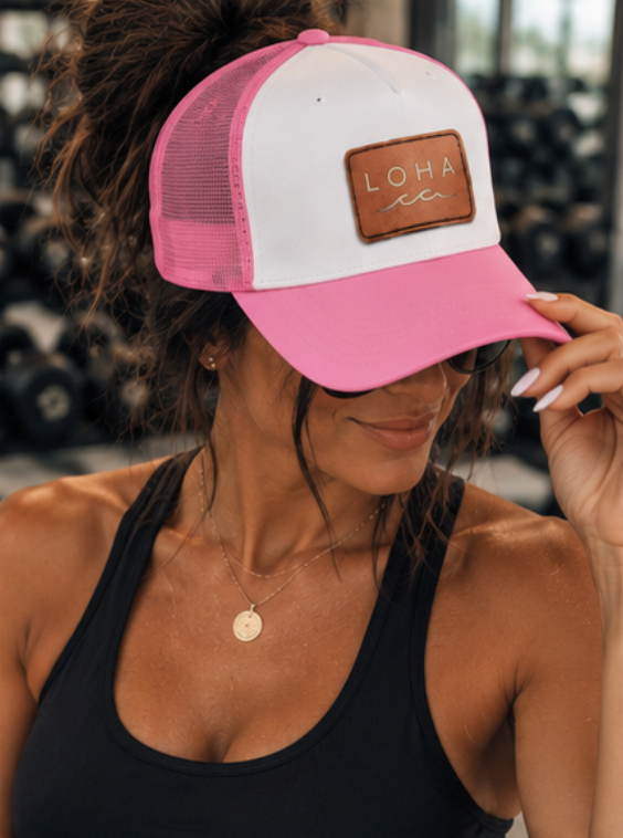 LOHA VIBES | Coastal Drifter Vegan Leather Patch Hat