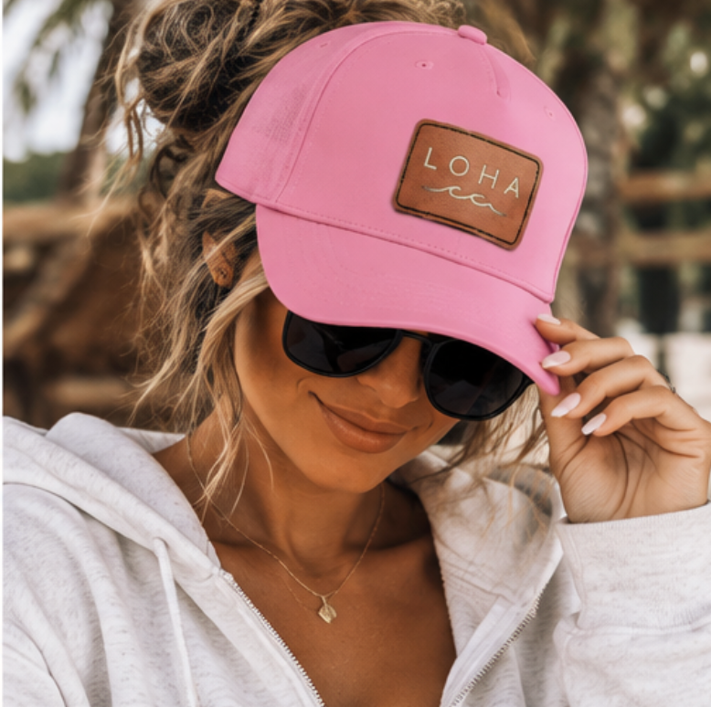 LOHA VIBES | Coastal Drifter Vegan Leather Patch Hat