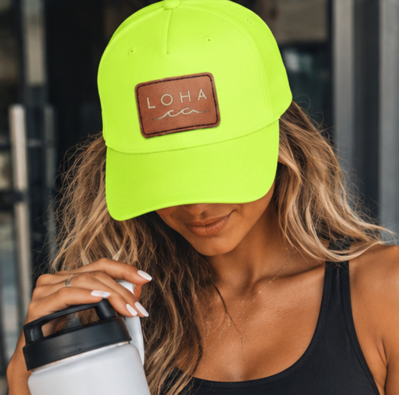 LOHA VIBES | Coastal Drifter Vegan Leather Patch Hat