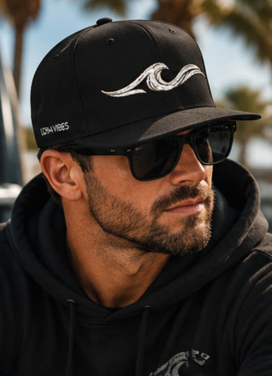 LOHA VIBES | High Tide Embroidered Snapback Hat