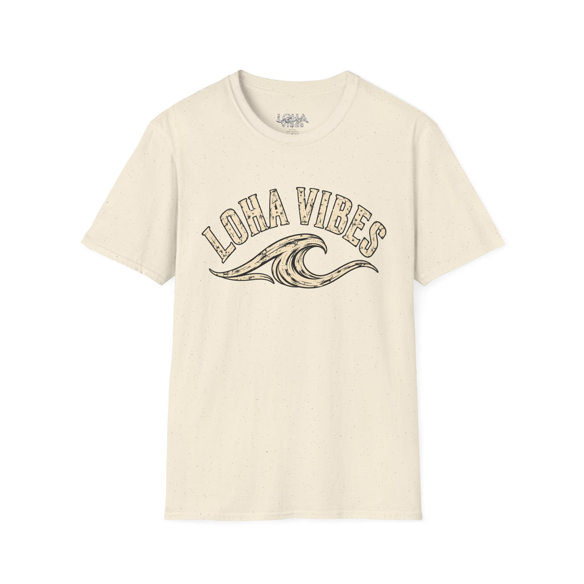 LOHA VIBES Signature Wave Graphic Tee – Coastal Lifestyle T-Shirt