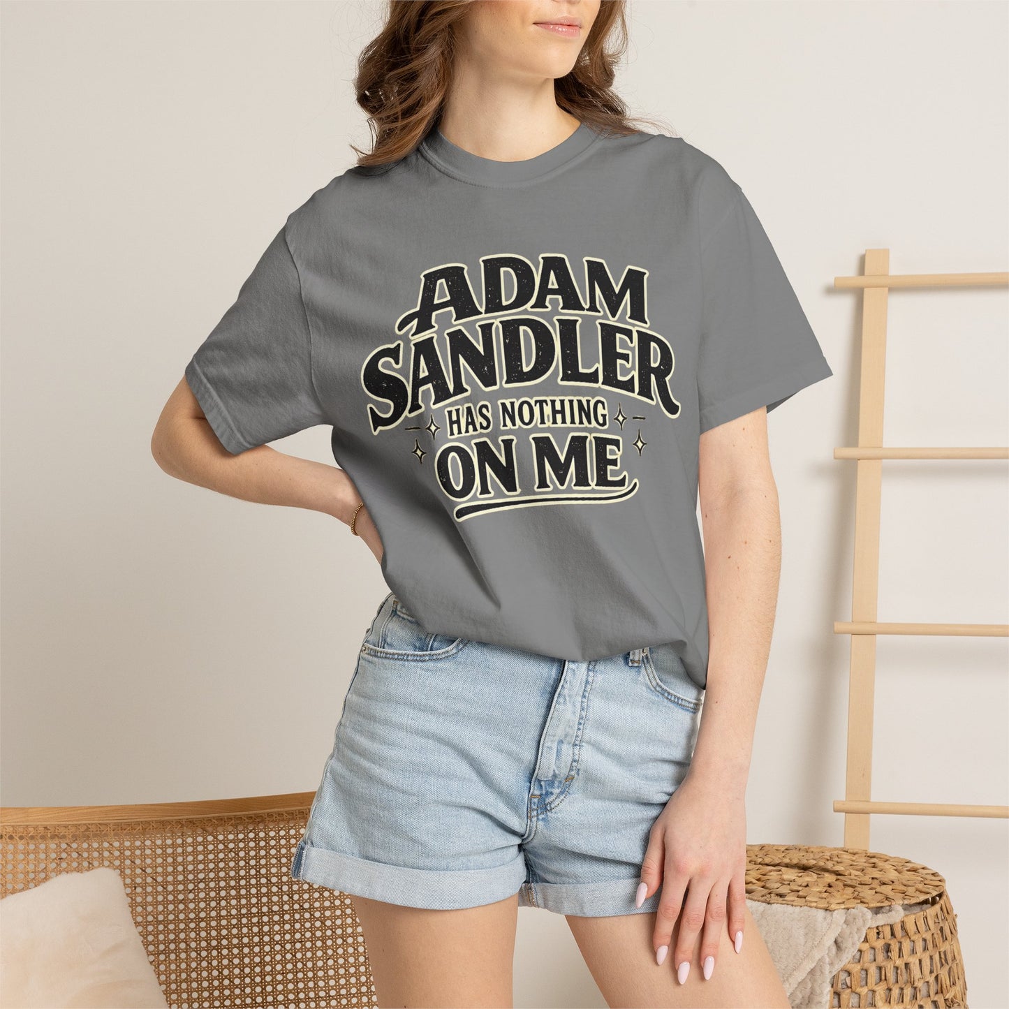 Adam has Nothing On Me T-shirt | Bold Retro Text Tee