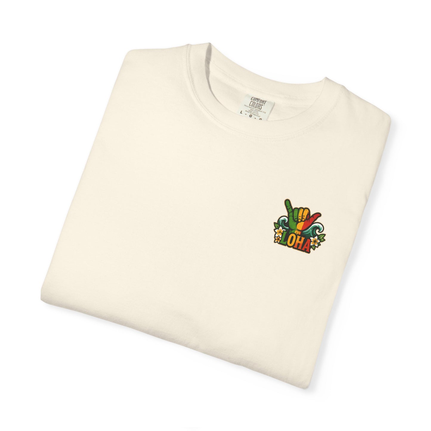Loha Shaka T-Shirt — Retro Surf Hawaiian Tee with "LOHA" Back Graphic